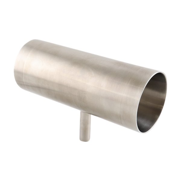 Reducing tee 2.5x0.5 butt weld 316L 20Ra inner diameter 32Ra outer diameter BPE SF1