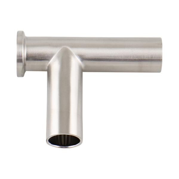 Tee 0.5" butt weld x short tri-clamp x butt weld 316L 15Ra EP inner diameter 32Ra outer diameter BPE SF4