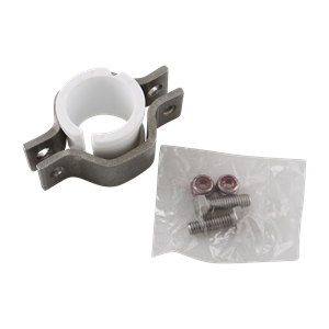 hex hanger assembly for 1.5-inch tube, with polypropylene insert, rated to 329°F, made in the USA
