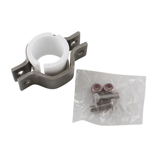 hex hanger assembly for 1.5-inch tube, with polypropylene insert, rated to 329°F, made in the USA