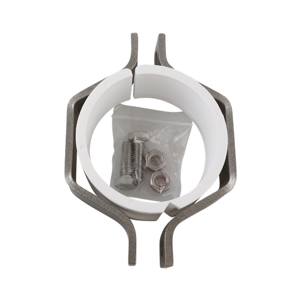 hex hanger assembly for 3-inch tube with polypropylene insert, rated to 329°F, made in the USA