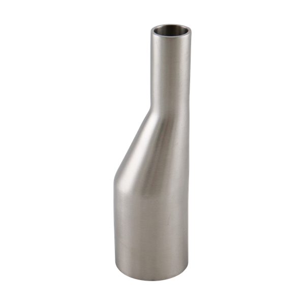 Eccentric reducer, 1.5x0.75, butt weld, 316L, 5" OAL, 20Ra ID, 32Ra OD, SF1 BPE