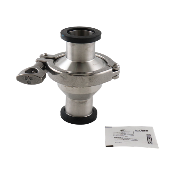 spring check valve, 1.5-inch Tri-Clamp, made from 316 stainless steel, with EPDM components