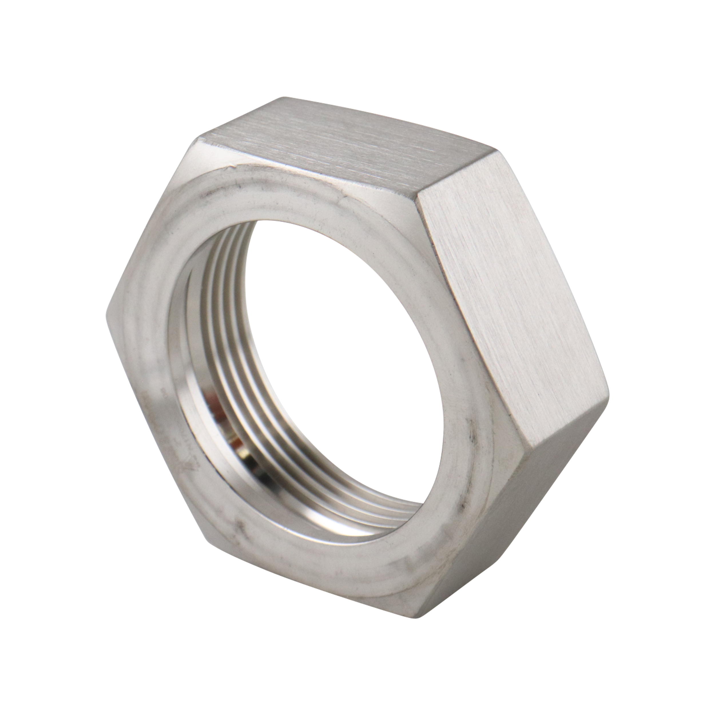 hex nut with Acme thread, compatible with BS JP DC APC APV applications, 2-inch size, made from 304 stainless steel