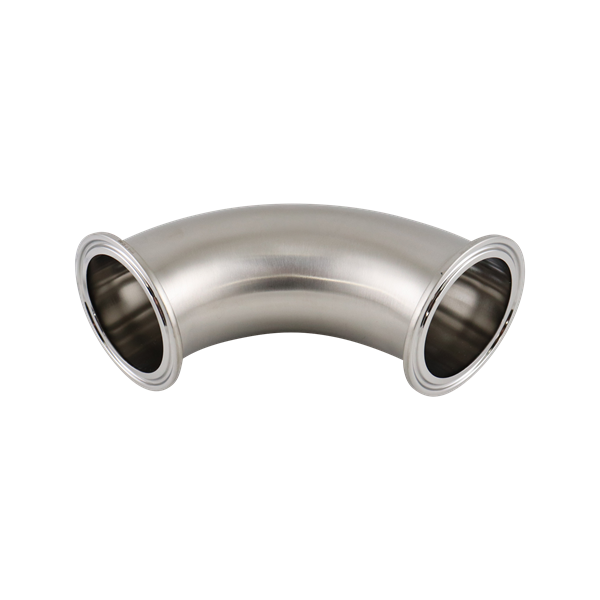 90-degree elbow, 1.5-inch Tri-Clamp, made from 304 stainless steel, with 32RA interior and exterior surface finish