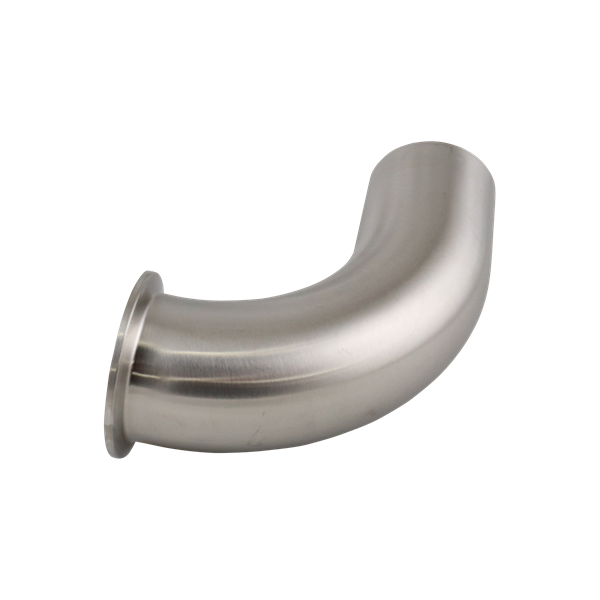 90-degree elbow, 1.5-inch Tri-Clamp to butt-weld connection, 316L stainless steel, with 15RA EP interior and 32RA exterior surface finish, SF4 BPE compliant