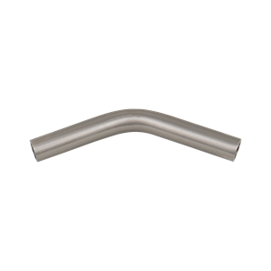 45-Degree Elbow, 0.5-inch, Butt Weld connection, made of 316L stainless steel, 20RA internal diameter only SF1 BPE compliant.