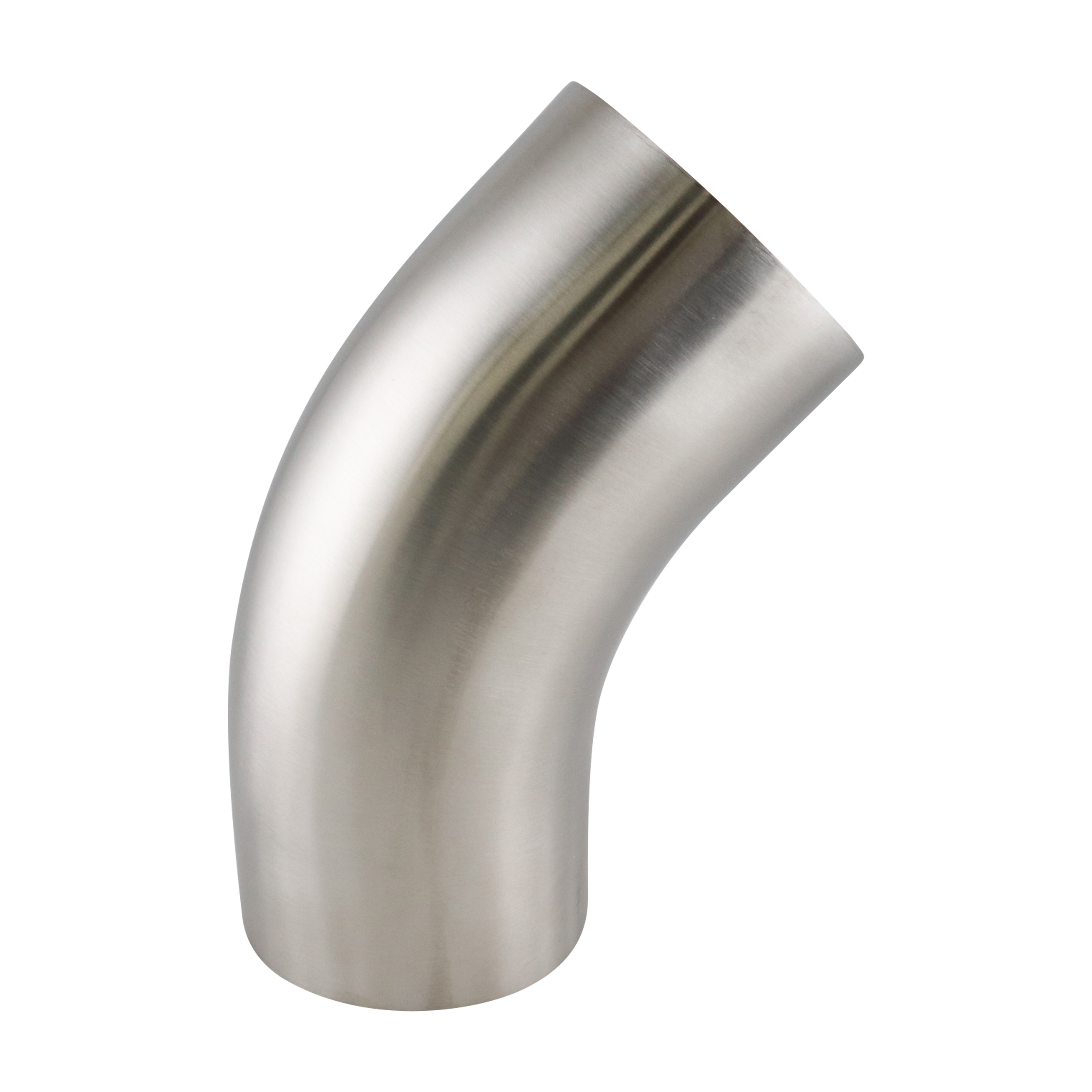 45-degree elbow, 4-inch butt-weld, made from 304 stainless steel, with a 32RA interior and exterior surface finish