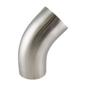 45-degree elbow, 4-inch butt-weld, made from 304 stainless steel, with a 32RA interior and exterior surface finish
