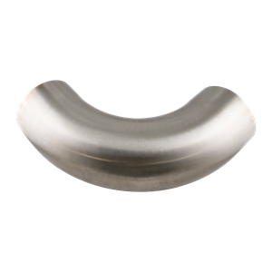 92-degree elbow with dimensions 4-inch butt weld, made from 316L stainless steel, featuring a 20RA internal finish and a 32RA outer finish, SF1 BPE compliant.