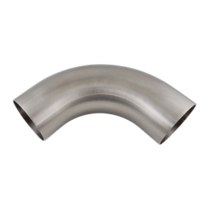 90-degree elbow, 4-inch butt-weld, 316L stainless steel, with 20RA interior and 32RA exterior surface finish, SF1 BPE compliant