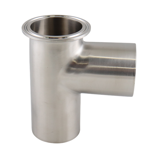1.5-inch butt-weld tee with short Tri-Clamp branch, made from 316L stainless steel, with 20RA interior and 32RA exterior surface finish, SF1 BPE compliant