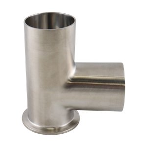 tee, 1.5-inch butt-weld with short Tri-Clamp branch, made from 316L stainless steel, with 15RA EP interior and 32RA exterior surface finish, SF4 BPE compliant
