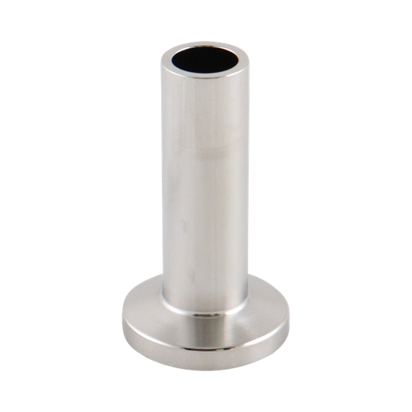 0.5-inch Tri-Clamp ferrule, made from 316L stainless steel, with 1.75-inch overall length, 15RA EP interior, and 32RA exterior surface finish, SF4 BPE compliant