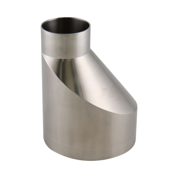 Eccentric Reducer, 4-inch x 2.5-inch, Butt Weld connection, made of 316L stainless steel, 4.25 inches long, 20RA internal surface finish, 32RA external finish, SF1 BPE compliant.