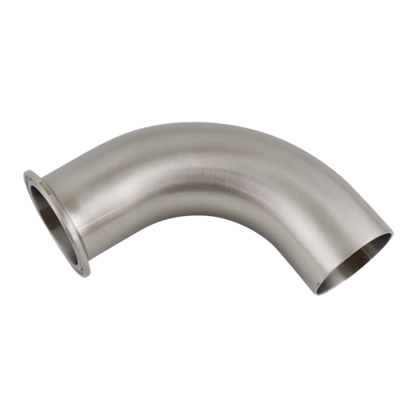 90 degree elbow 2.5" butt weld x tri-clamp 304 32Ra inner diameter 32Ra outer diameter