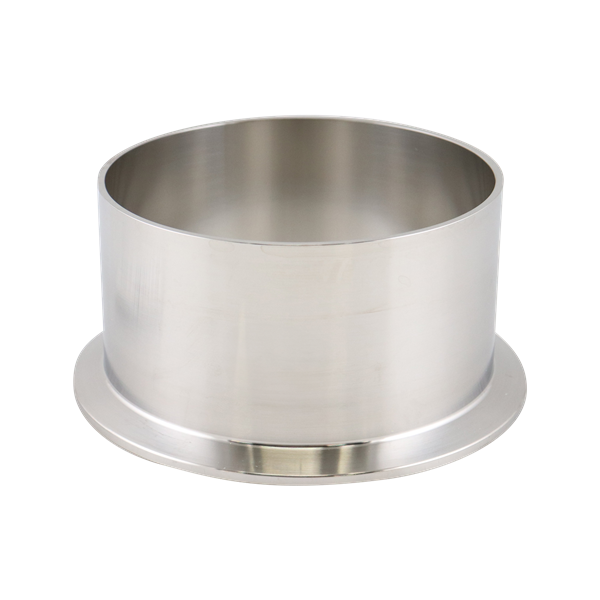 4-inch Tri-Clamp ferrule, made from 316L stainless steel, with 2.25-inch overall length, 20RA interior, and 32RA exterior surface finish, compliant with SF1 BPE standards