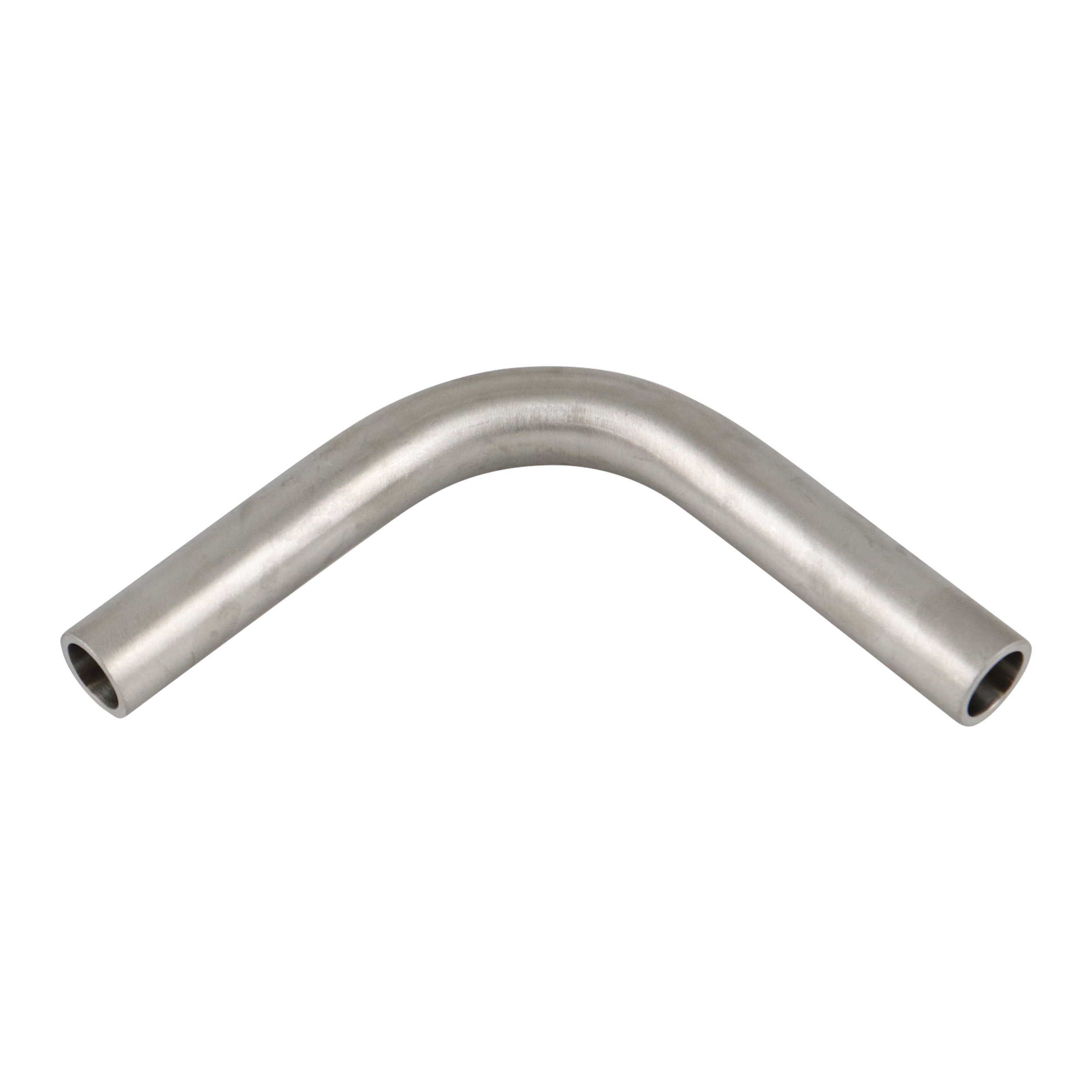 90-degree elbow with 0.5-inch butt weld connection, made of 316L stainless steel, with a 20RA inner diameter finish, SF1 BPE compliant.
