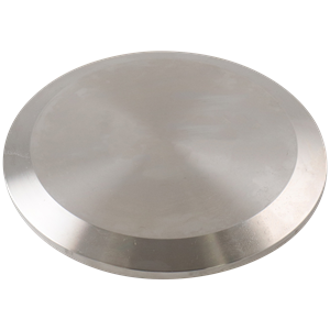 cap, 6-inch Tri-Clamp, made from 316L stainless steel, with 20RA interior and 32RA exterior surface finish, SF1 BPE compliant