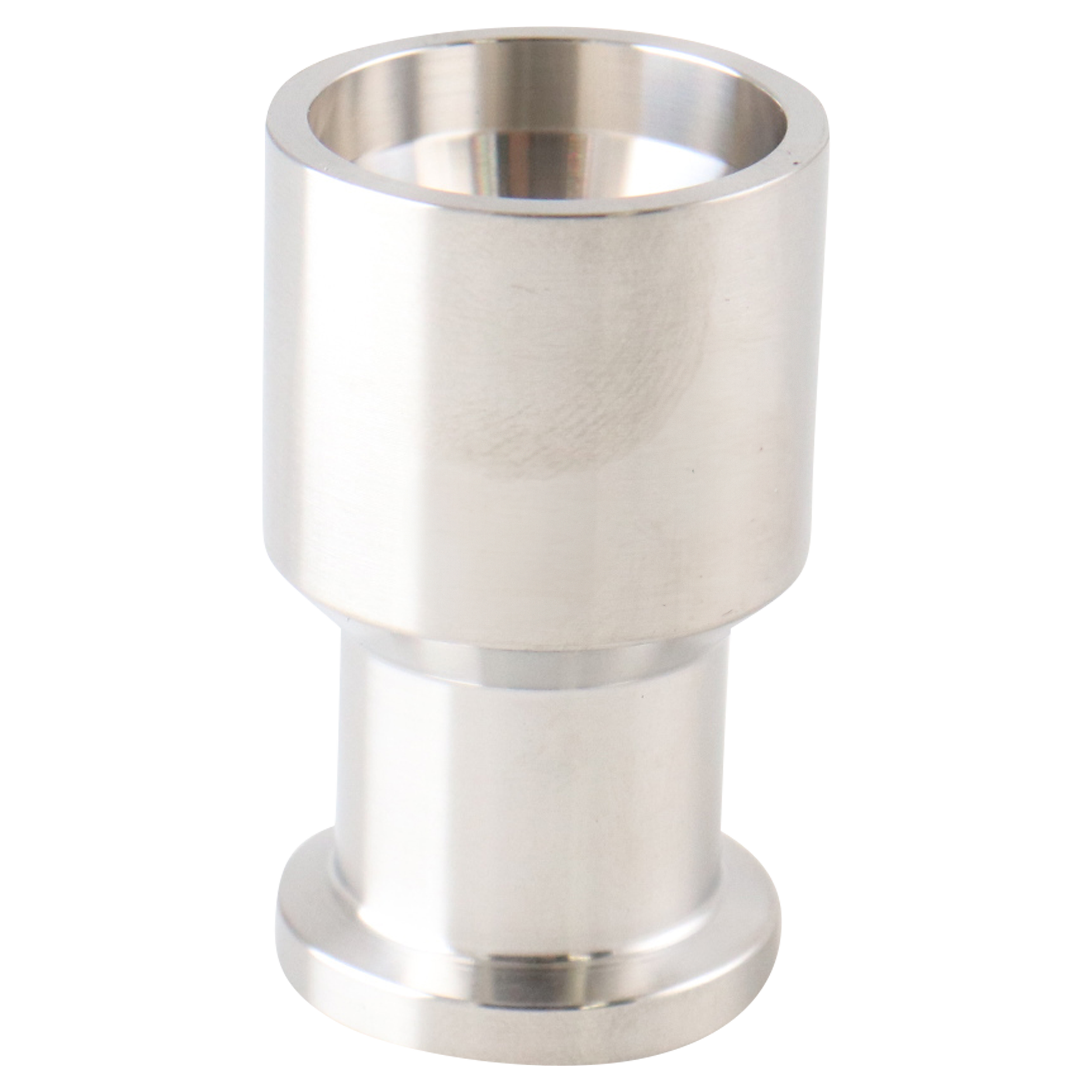 adapter, 0.75-inch Tri-Clamp to 0.75-inch butt-weld, Schedule 10 pipe, made from 316L SA479 stainless steel, with 1.75-inch overall length