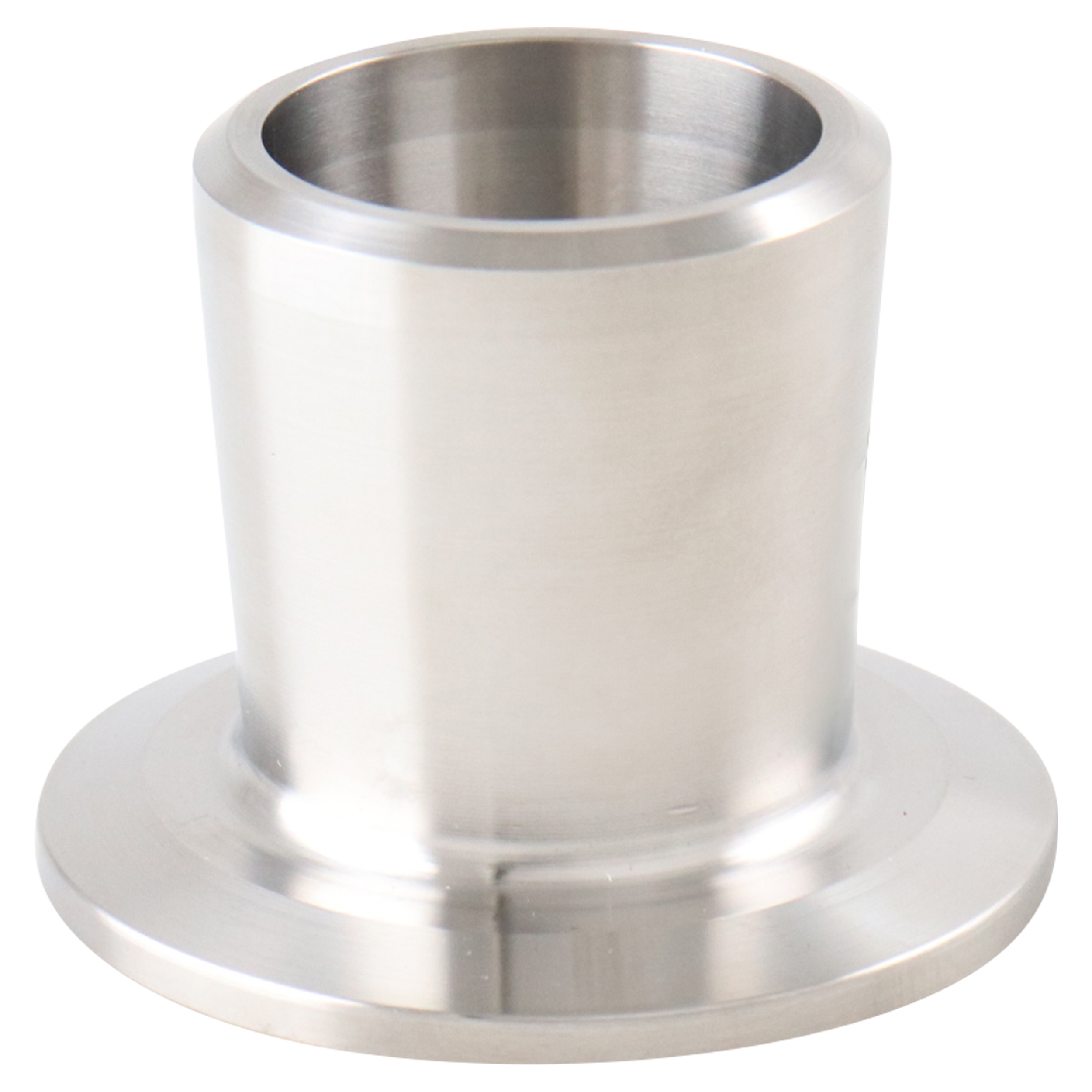 adapter, 1-inch Tri-Clamp to 1-inch butt-weld, Schedule 40 pipe, made from 316L SA479 stainless steel, with 1.5-inch overall length