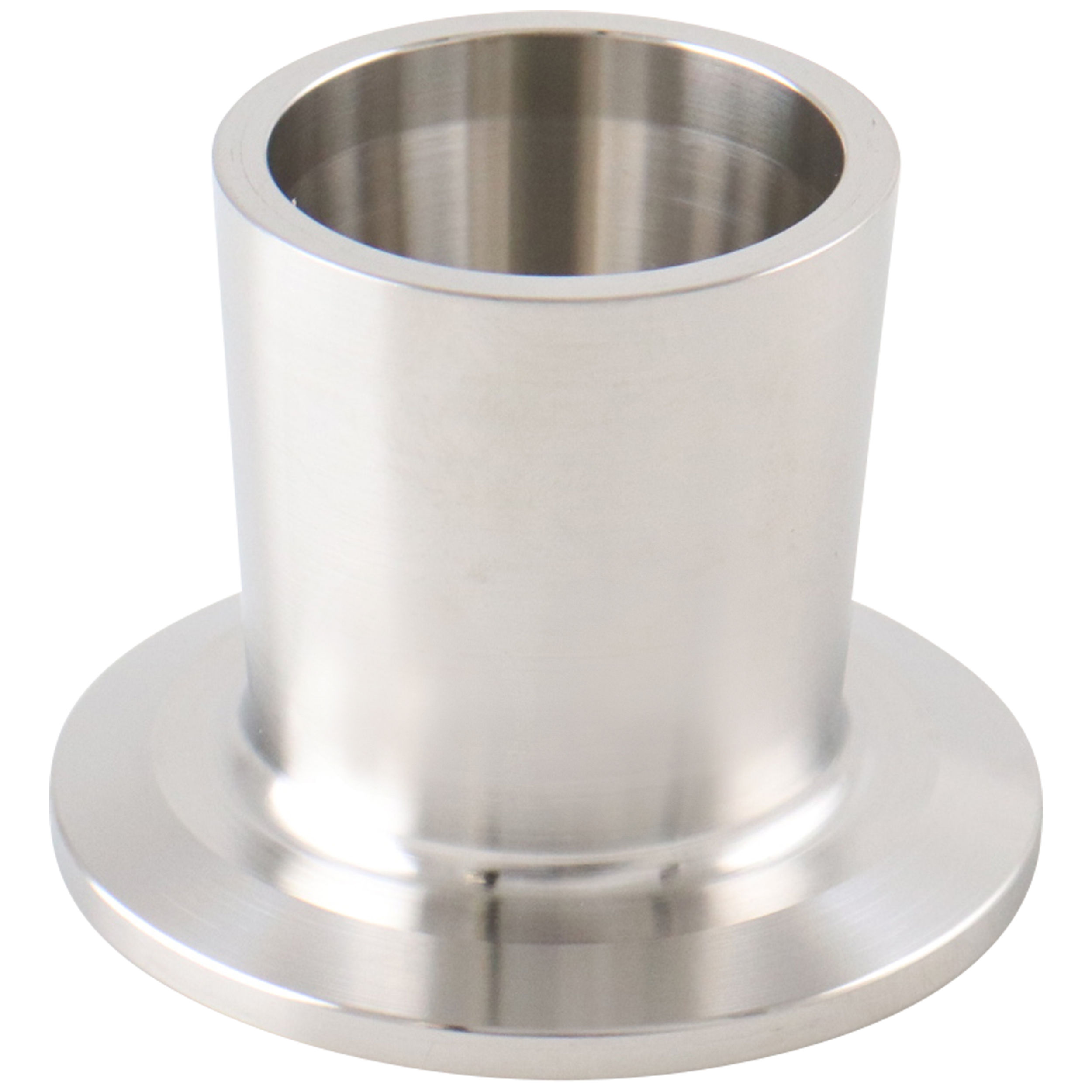 adapter, 1-inch Tri-Clamp to 1-inch butt-weld, Schedule 10 pipe, made from 316L SA479 stainless steel, with 1.5-inch overall length