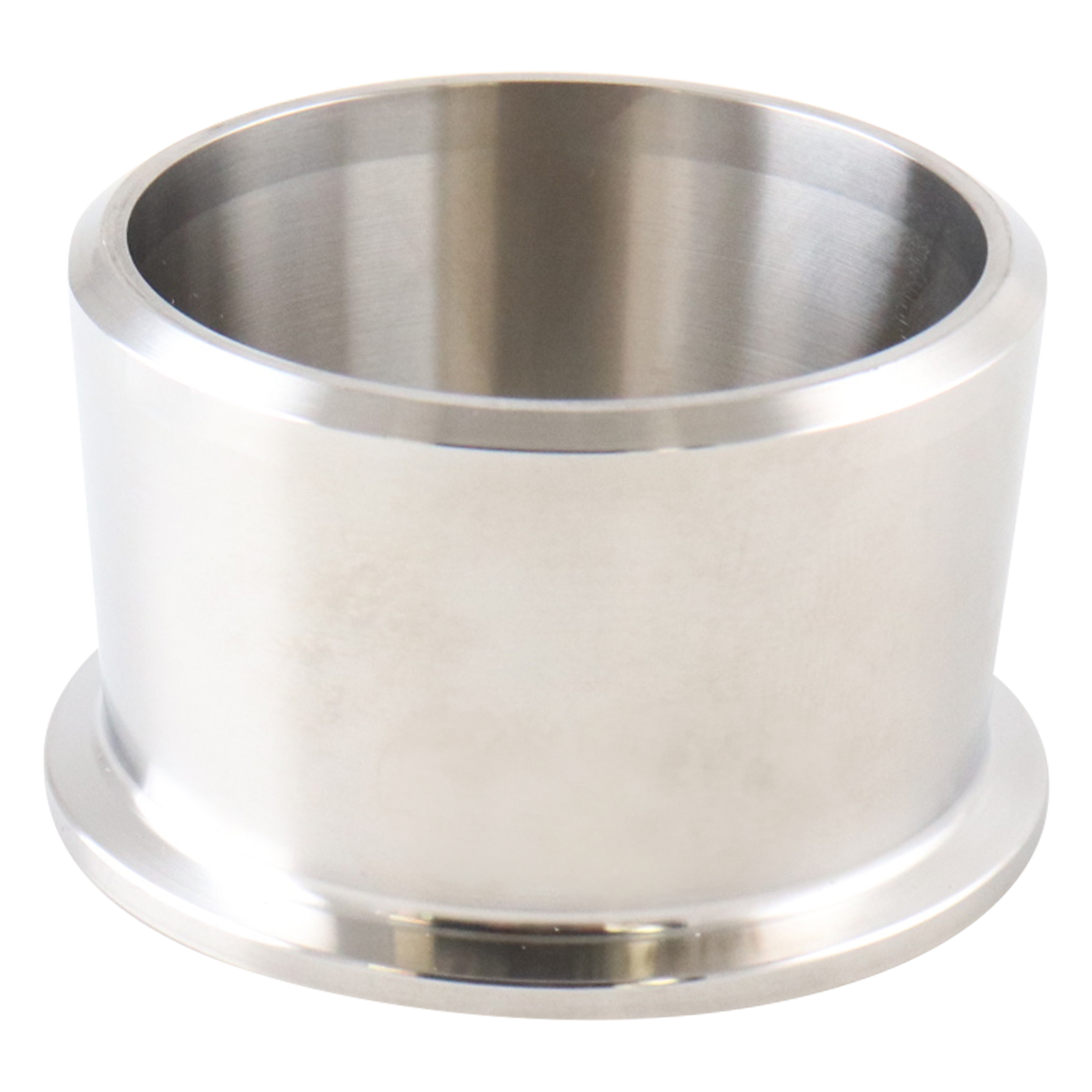 adapter, 2-inch Tri-Clamp to 2-inch butt-weld, Schedule 40 pipe, made from 316L SA479 stainless steel, with 1.5-inch overall length