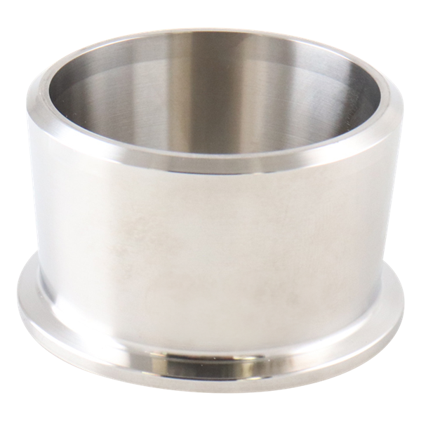 adapter, 2-inch Tri-Clamp to 2-inch butt-weld, Schedule 40 pipe, made from 316L SA479 stainless steel, with 1.5-inch overall length