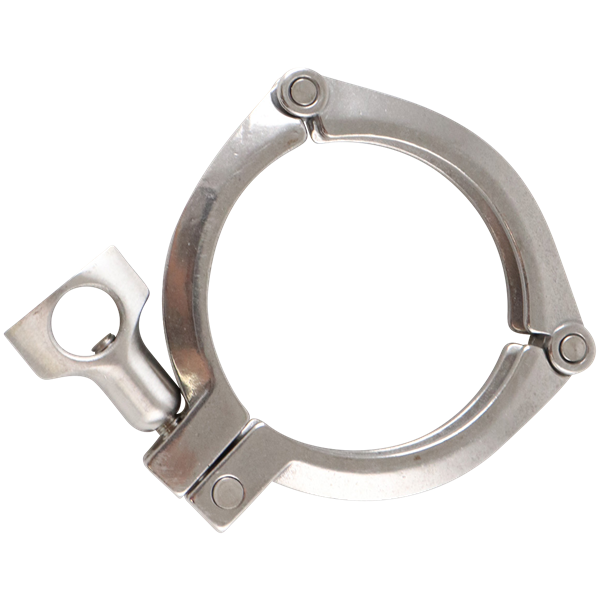 clamp, three-segment, 3-inch Tri-Clamp, made from 304 stainless steel