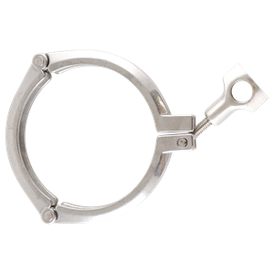 clamp, three-segment, 4-inch Tri-Clamp, made from 304 stainless steel