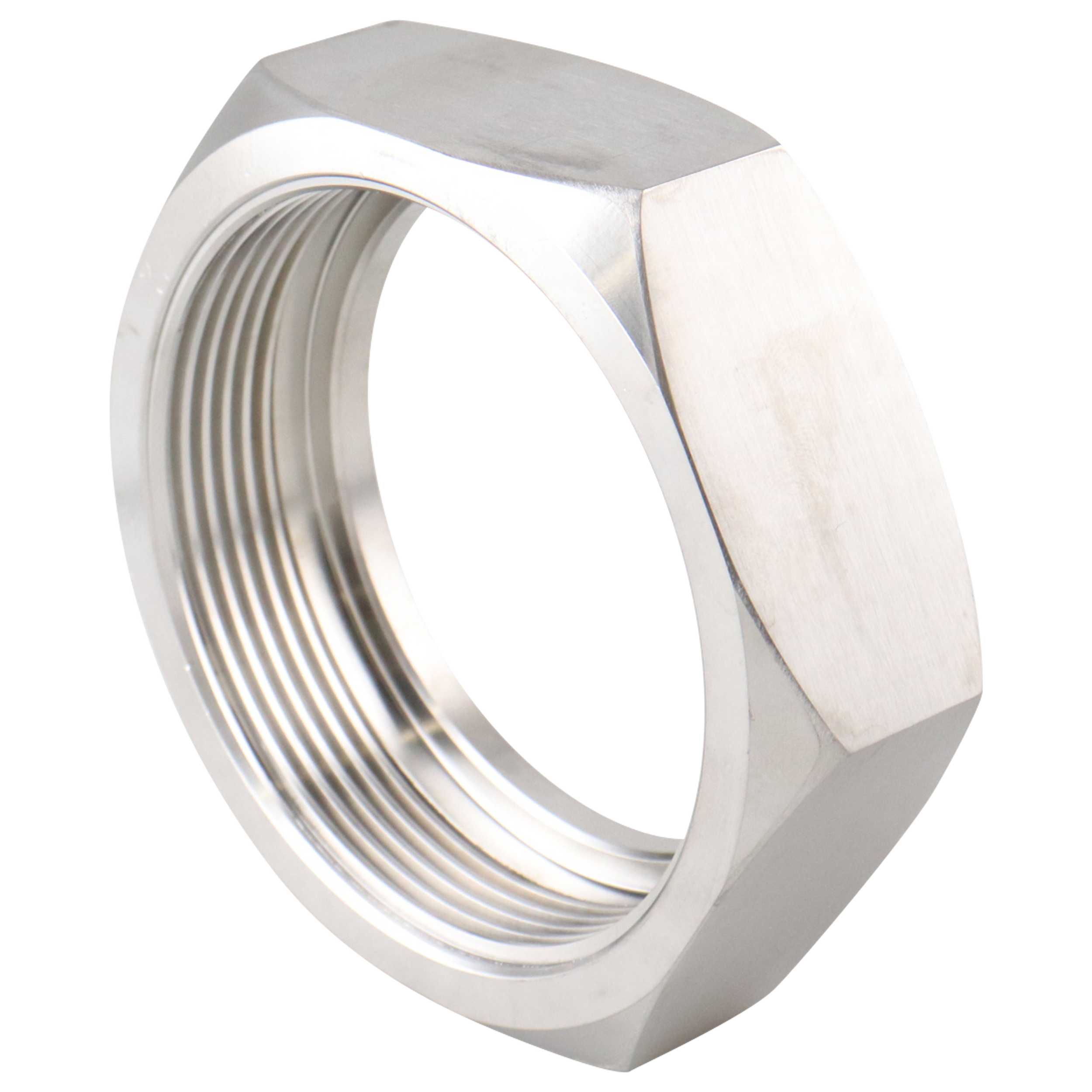 hex nut with Acme thread, compatible with BS JP DC APC APV applications, 3-inch size, made from 304 stainless steel