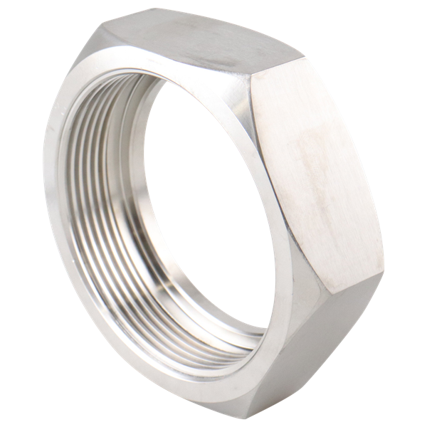 hex nut with Acme thread, compatible with BS JP DC APC APV applications, 3-inch size, made from 304 stainless steel