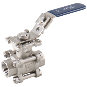 Ball valve 0.5" FPT PTFE 316L QSM
