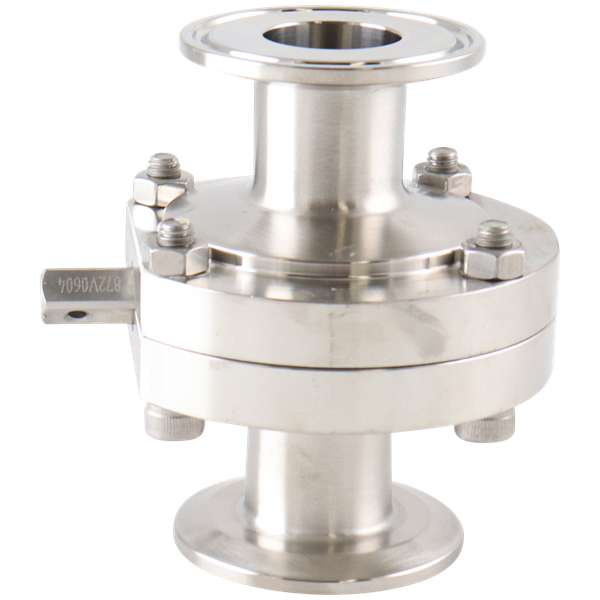 butterfly valve, 1-inch Tri-Clamp, made from 316L stainless steel, with EPDM seat, no handle included