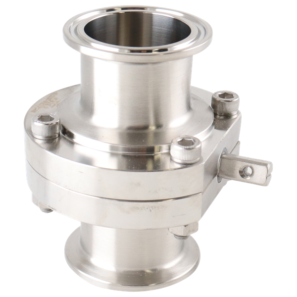 Butterfly valve, 1.5-inch Tri-Clamp, made from 316L stainless steel with EPDM seat, no handle included
