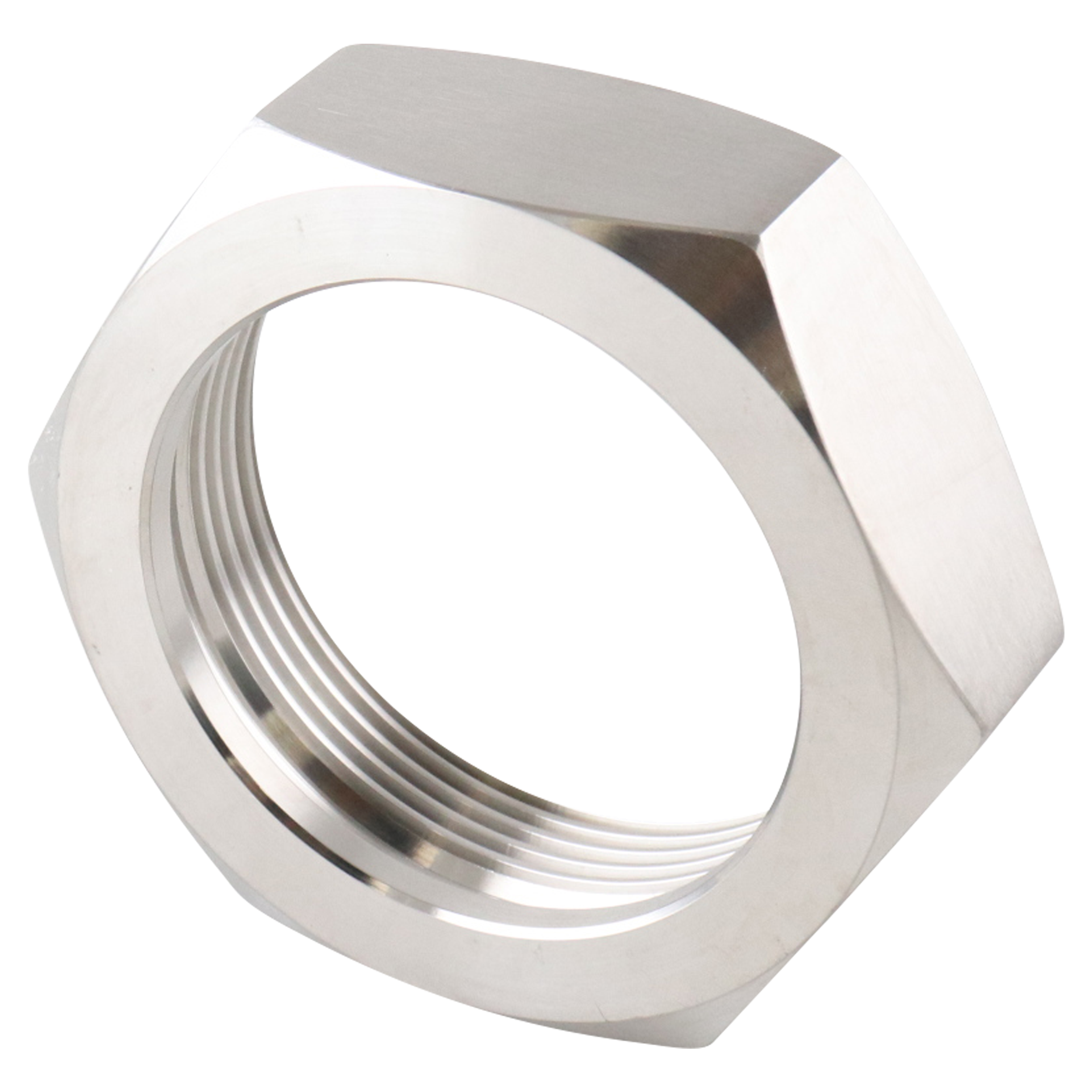 Hex Nut, Acme thread, BS JP DC APC APV, 2.5-inch size, made of 304 stainless steel.