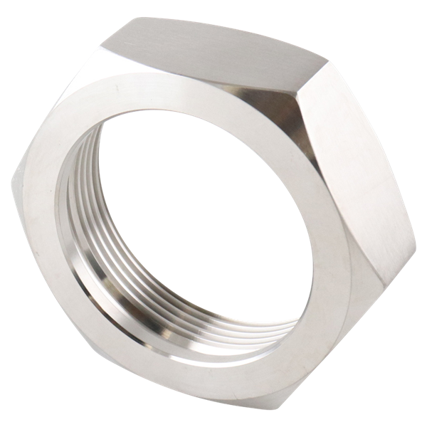 Hex Nut, Acme thread, BS JP DC APC APV, 2.5-inch size, made of 304 stainless steel.