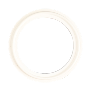 Gasket 1.5" tri-clamp white viton USP class VI