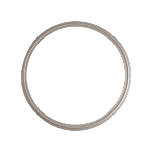 Gasket for 6-inch tri-clamp, made of Tuf-Steel material, USP Class VI compliant.