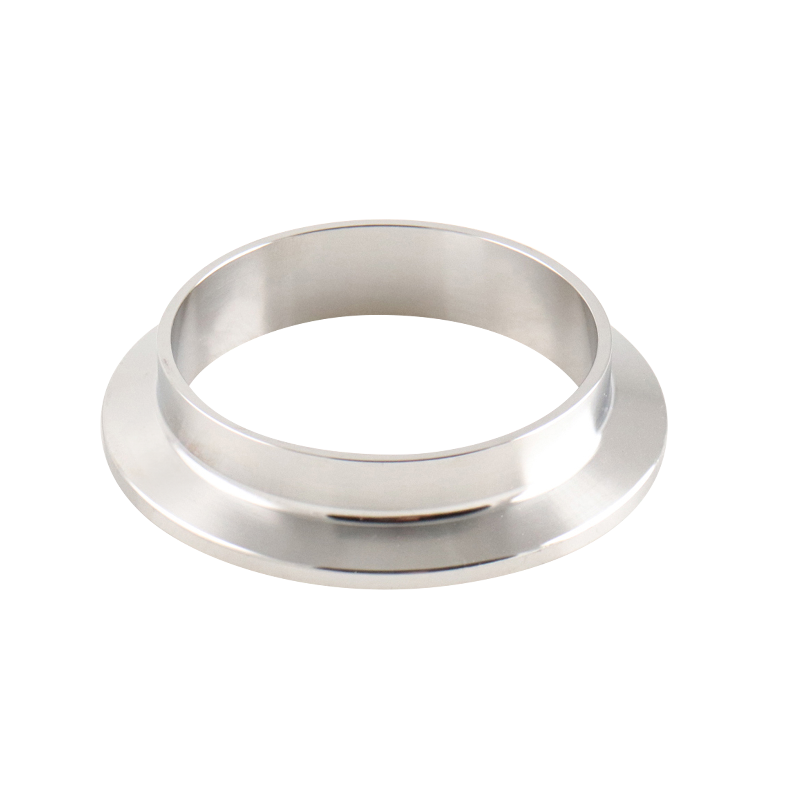 1.5-inch Tri-Clamp ferrule, made from 316L stainless steel, with 0.5-inch overall length, 20RA interior, and 32RA exterior surface finish, SF1 BPE compliant