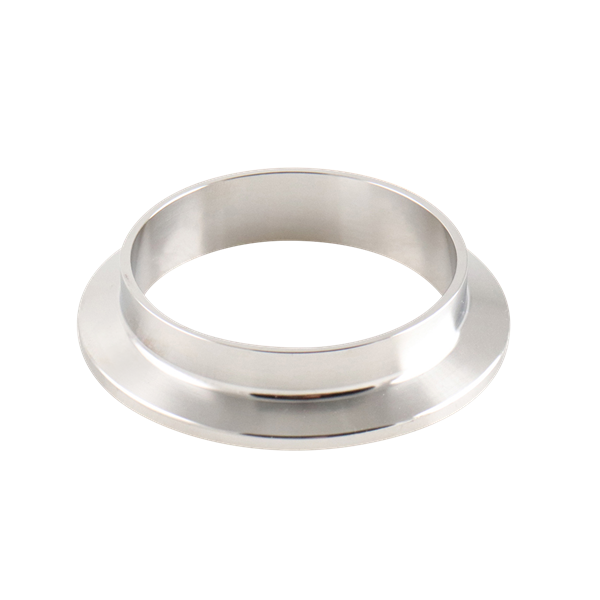 1.5-inch Tri-Clamp ferrule, made from 316L stainless steel, with 0.5-inch overall length, 20RA interior, and 32RA exterior surface finish, SF1 BPE compliant