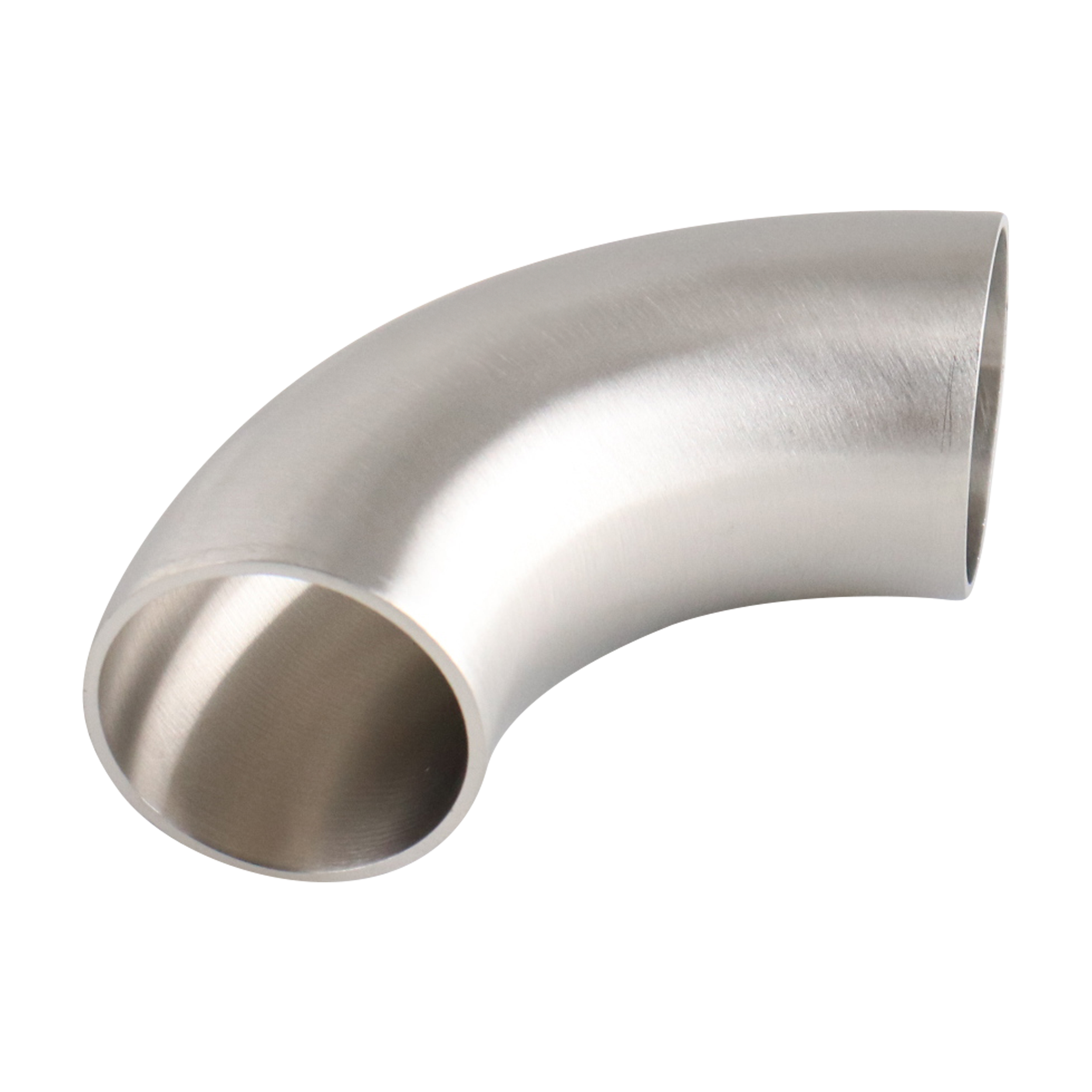 90-degree elbow, 1.5-inch butt-weld with no tangent, made from 304 stainless steel, with a 32RA interior and exterior surface finish