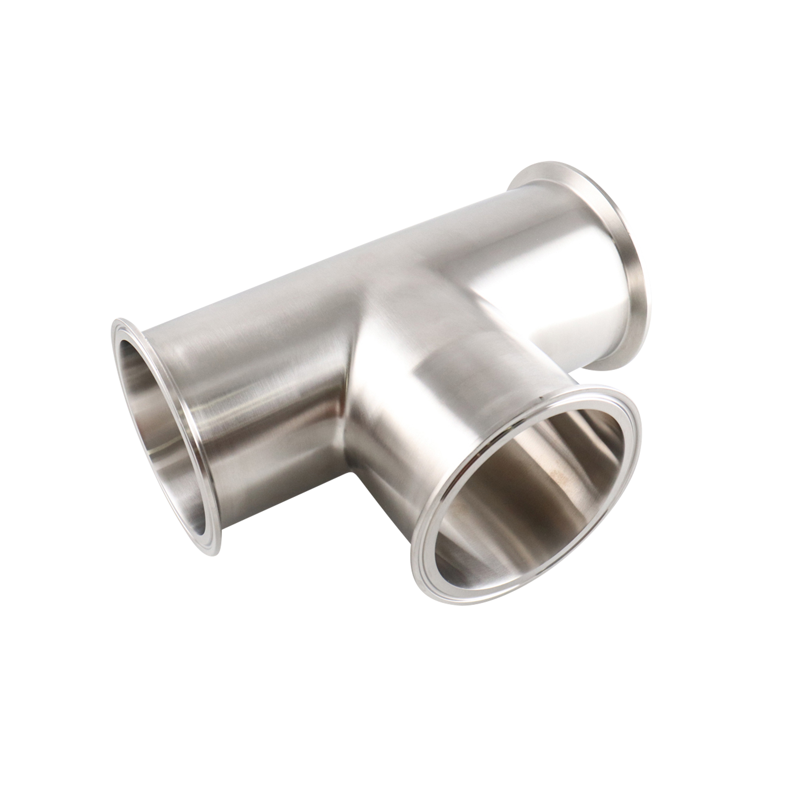 Tee 4" tri-clamp 304 32Ra inner diameter 32Ra outer diameter