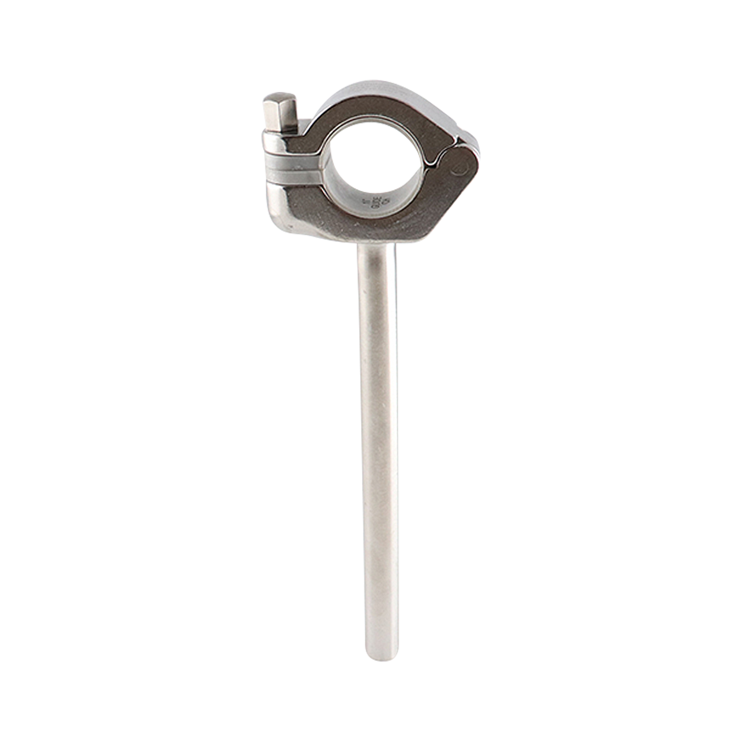 Hanger, CH, 1" tube, rigid guide, grey insert, 6" rod, 304