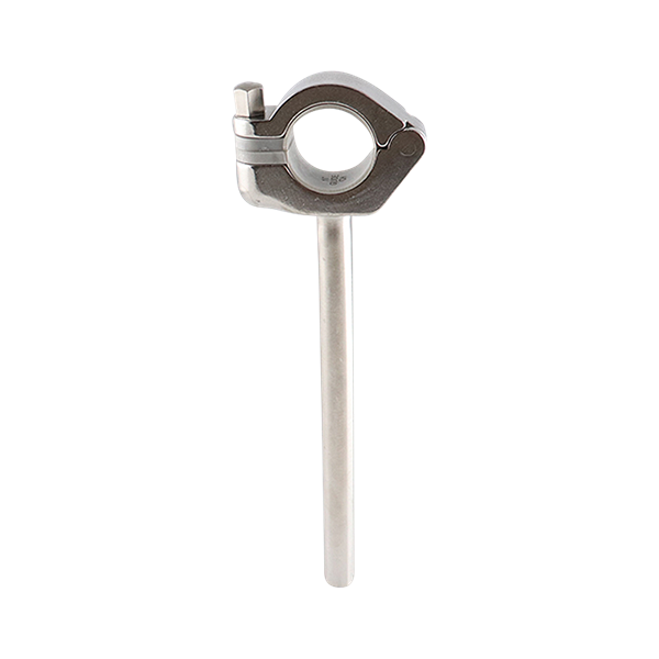 Hanger, CH, 1" tube, rigid guide, grey insert, 6" rod, 304