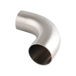 90-degree elbow, 2.5-inch butt-weld, made from 304 stainless steel, with 32RA interior and exterior surface finish