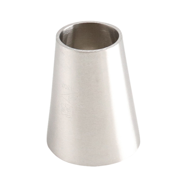 Eccentric Reducer, 1.5-inch to 1-inch butt weld connection, made of 316L stainless steel, with a 2-inch overall length, 32RA inner diameter, and 32RA outer diameter.