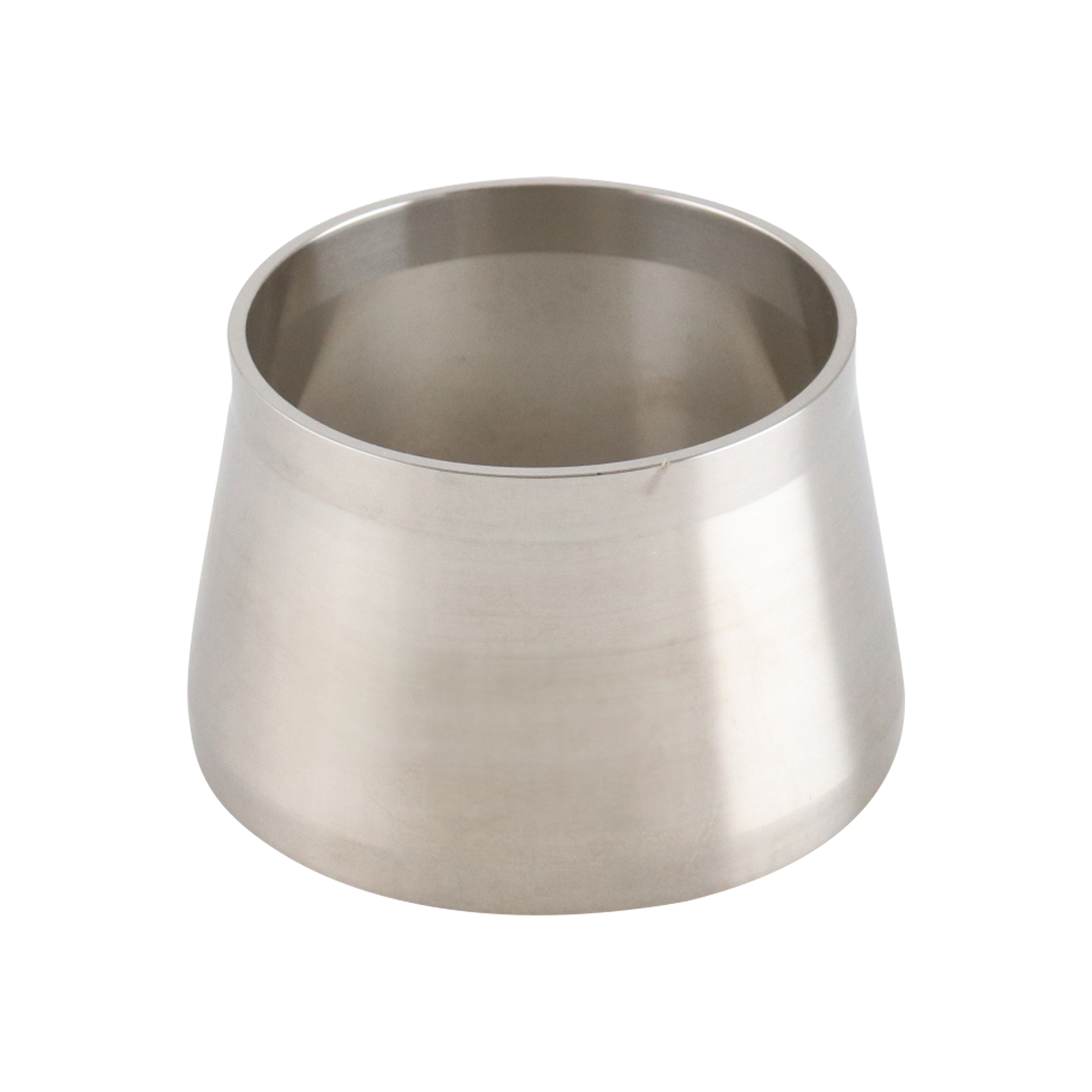adapter, 2-inch Schedule 10 pipe to 2-inch butt-weld tube, made from 316L stainless steel, with 1.5-inch overall length