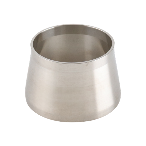 adapter, 2-inch Schedule 10 pipe to 2-inch butt-weld tube, made from 316L stainless steel, with 1.5-inch overall length