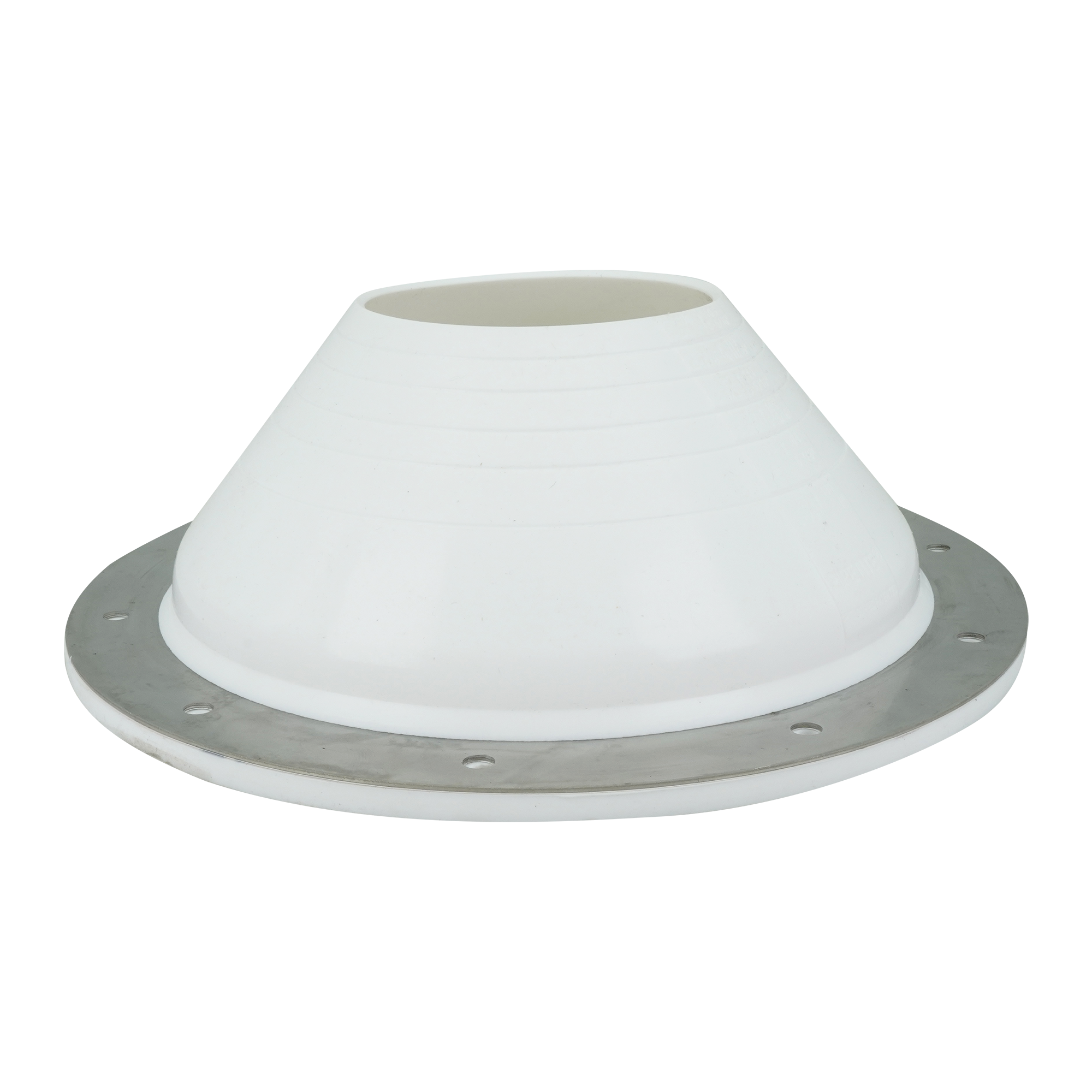 Large PIPETITE wall boot, size 5, designed to seal openings ranging from 3.94 to 7.09 inches, ideal for maintaining hygiene standards.